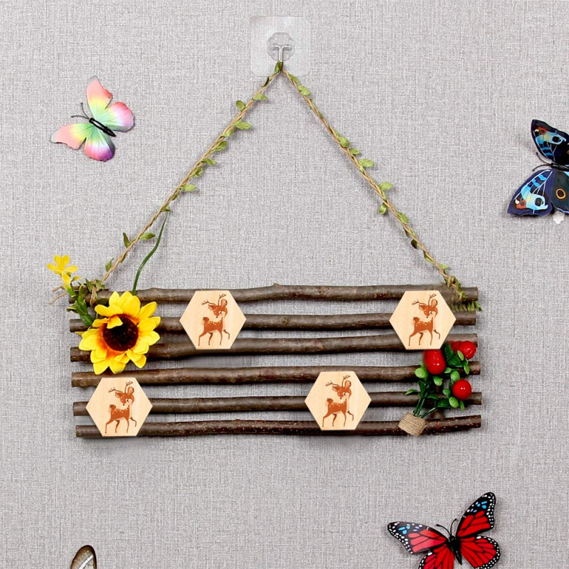 5cm Sechseckige Holzscheiben,  – Christmas Craft Embellishment Bewertung und Preis