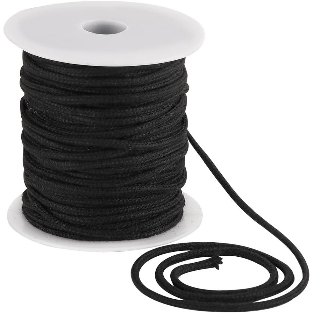 4mm 33 Yards Schwarzes Baumwol – Cord Trim Twisted Bewertung und Preis